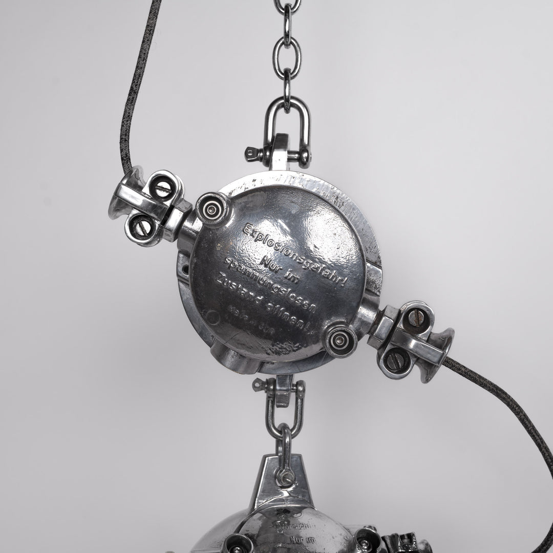 XL Reclaimed German Military Explosion-Proof Pendant Lights