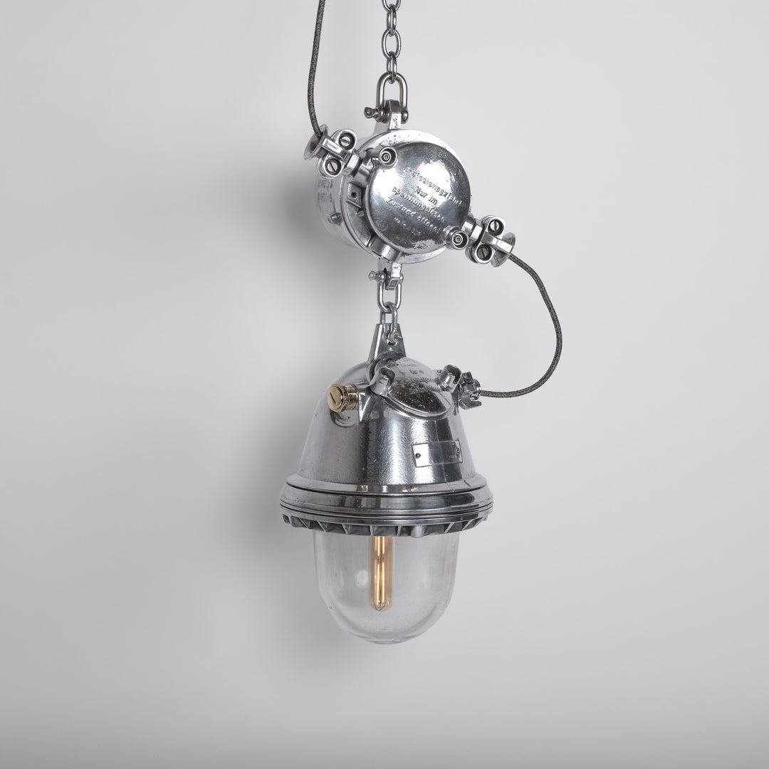 XL Reclaimed German Military Explosion-Proof Pendant Lights