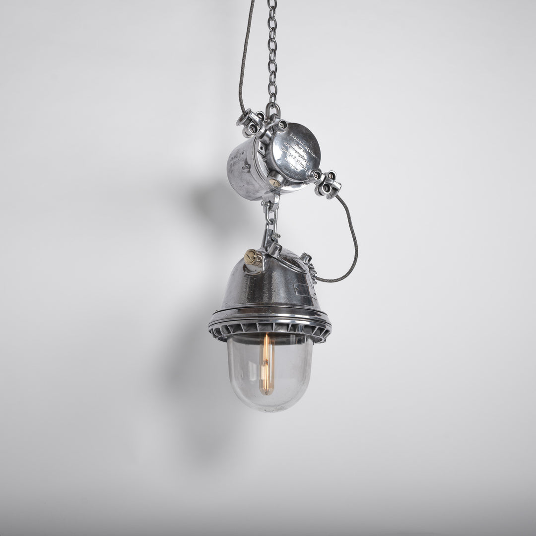 XL Reclaimed German Military Explosion-Proof Pendant Lights