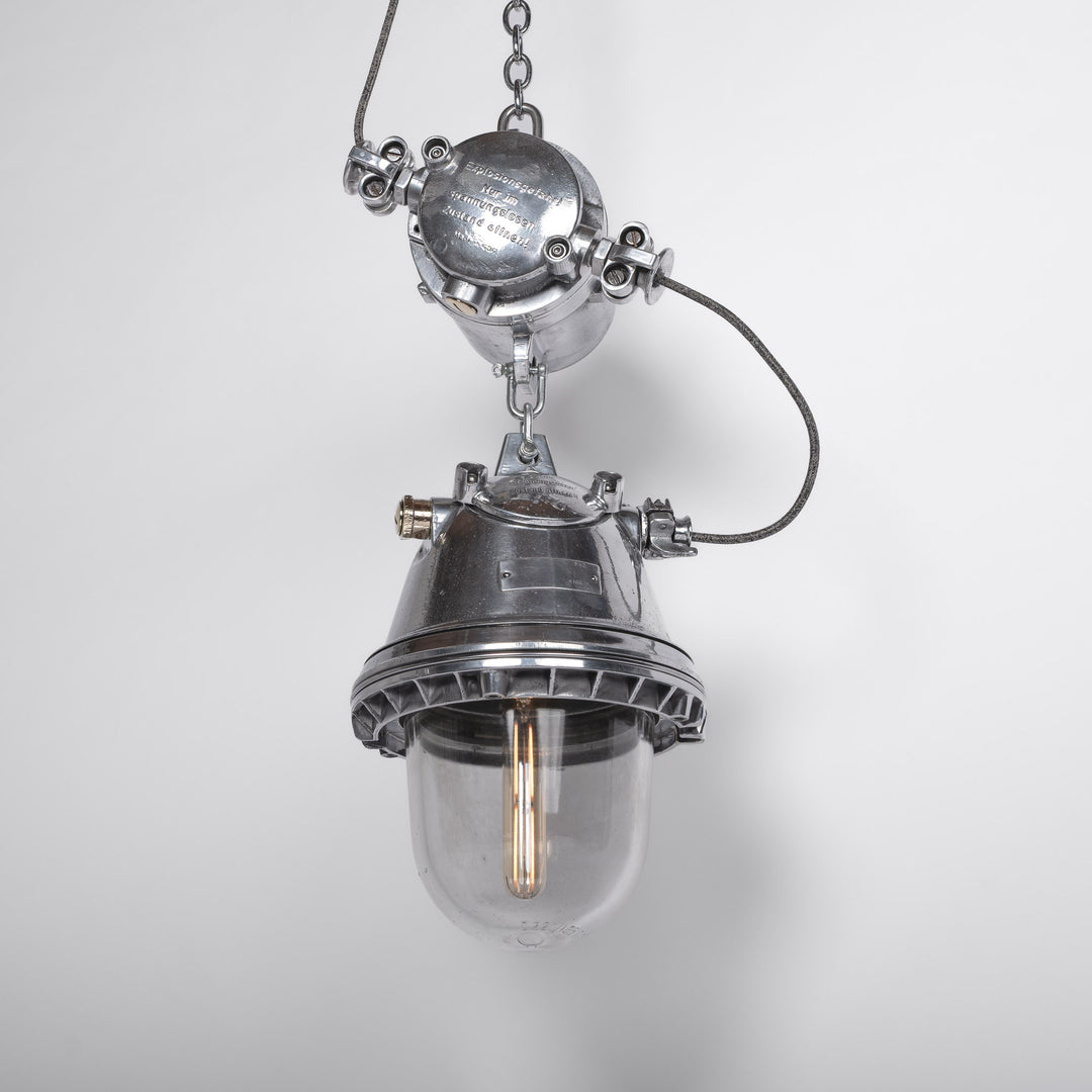 XL Reclaimed German Military Explosion-Proof Pendant Lights